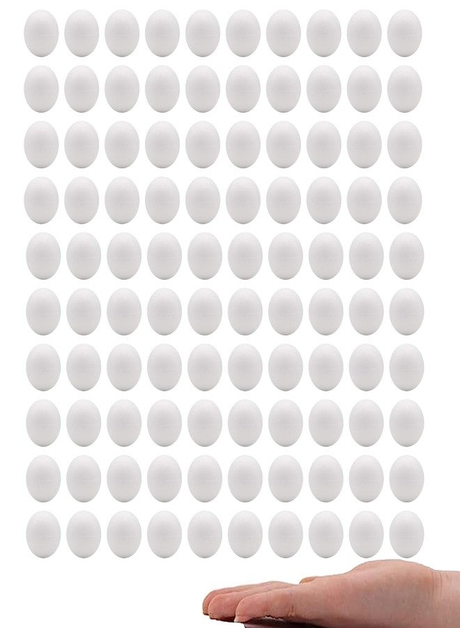 Crafare 1 Inch Mini Craft Foam Balls White Smooth Polystyrene Foam Balls Small for Art Household School Projects Party Decoration 100 Pack - Image 1